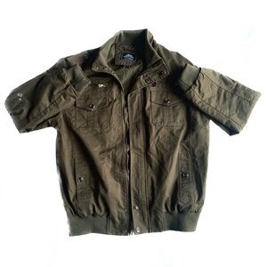 Men's Olive Green Bomber Jacket